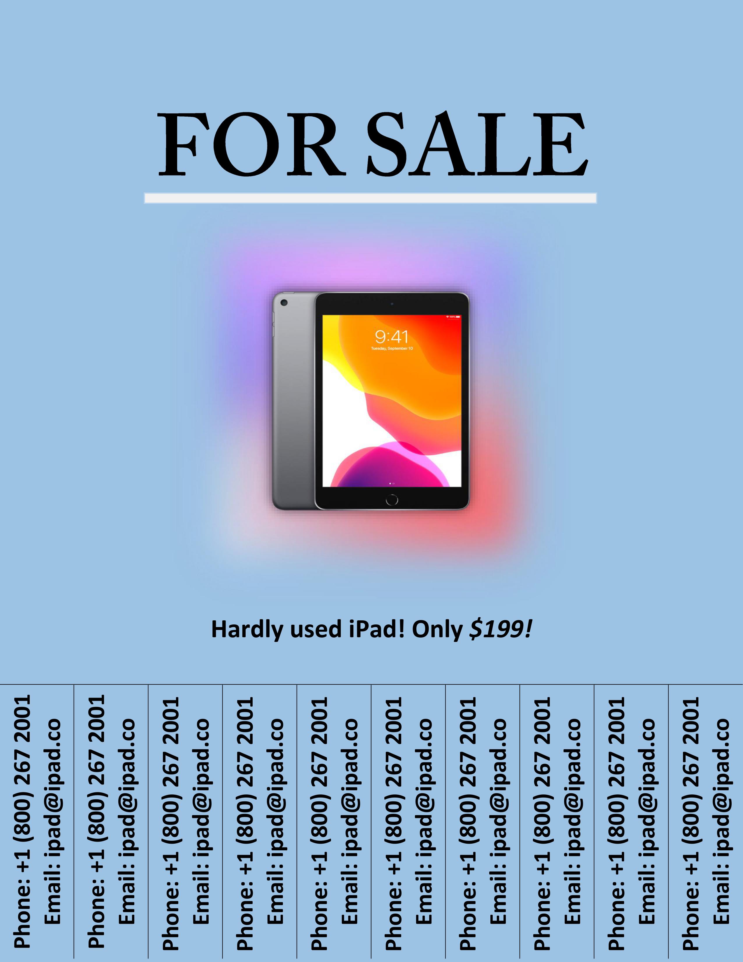 iPad FOR SALE